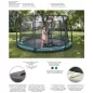 Mobile Preview: Berg Champion InGround 380 Grey incl. Safety Net Deluxe