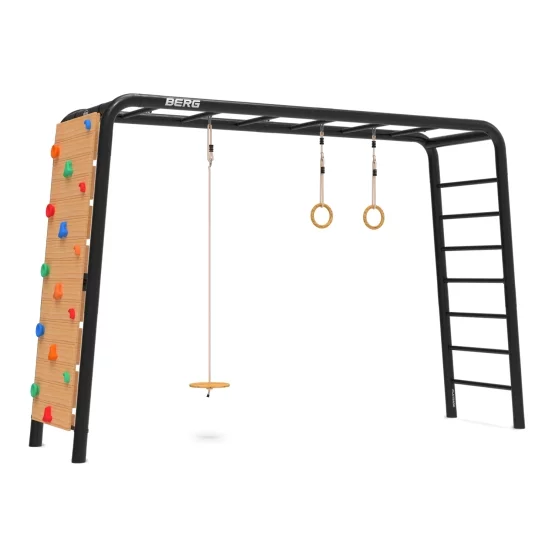Berg PlayBase Large TL Complete Set (Disc swing, Rings & Climbing wall)