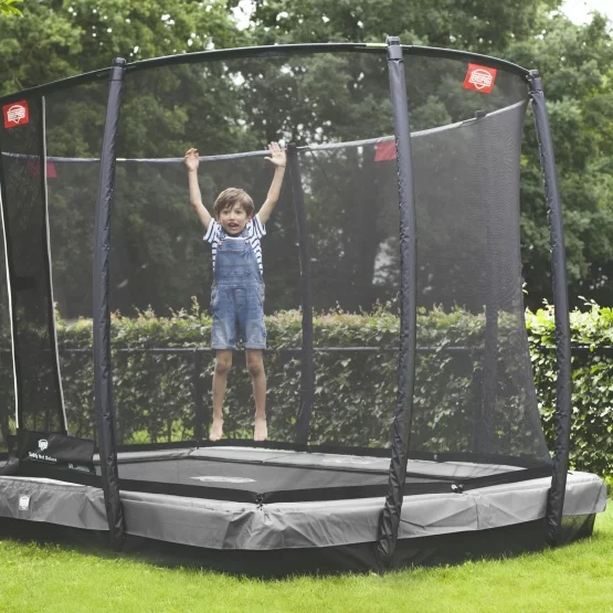 Berg Ultim Champion InGround 330 Grey incl. Safety Net Deluxe